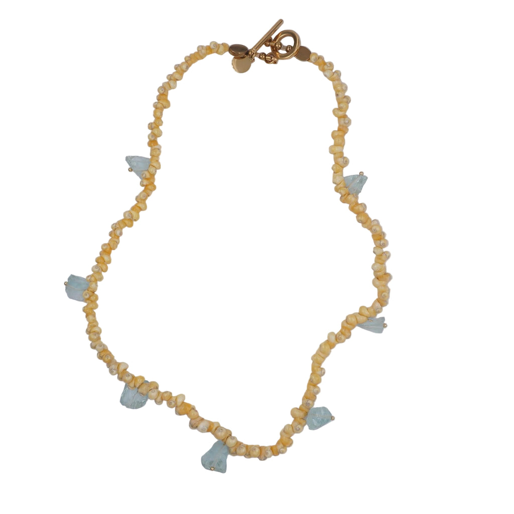 Natural Yellow Seashell Necklace