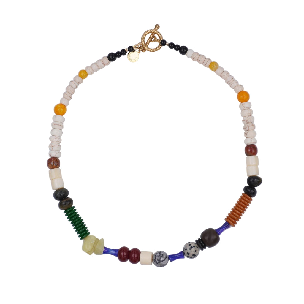 Handmade Arcadia Mixed Beads Necklace