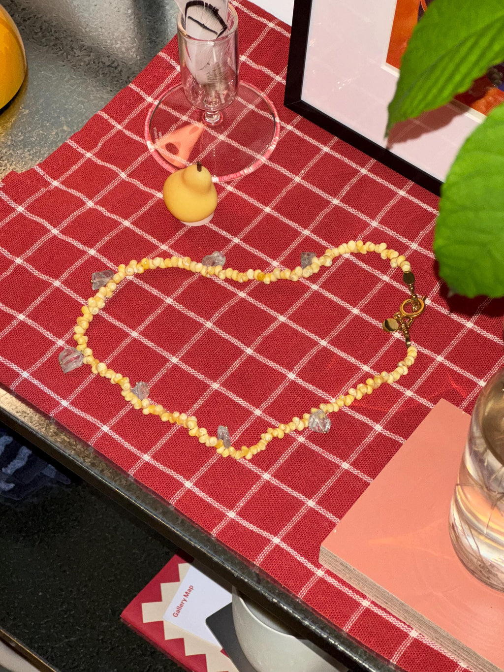 Natural Yellow Seashell Necklace