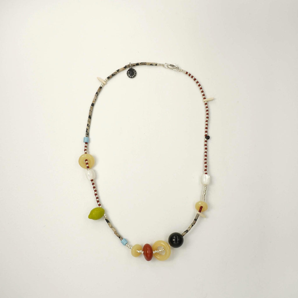 Handmade Asymmetrical Beaded Necklace