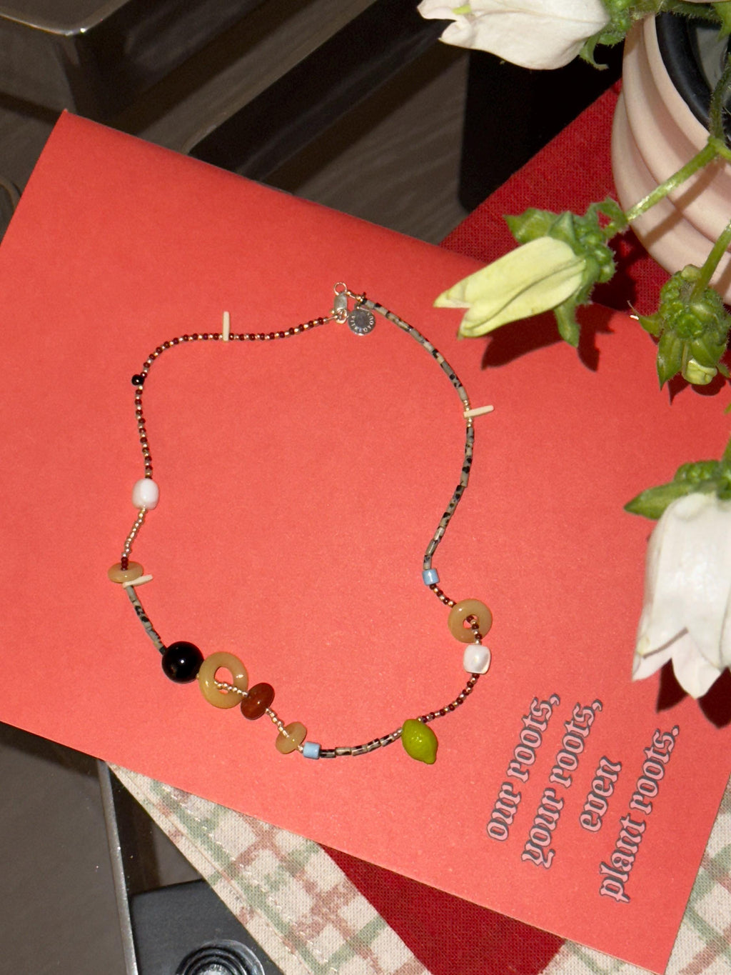 Handmade Asymmetrical Beaded Necklace