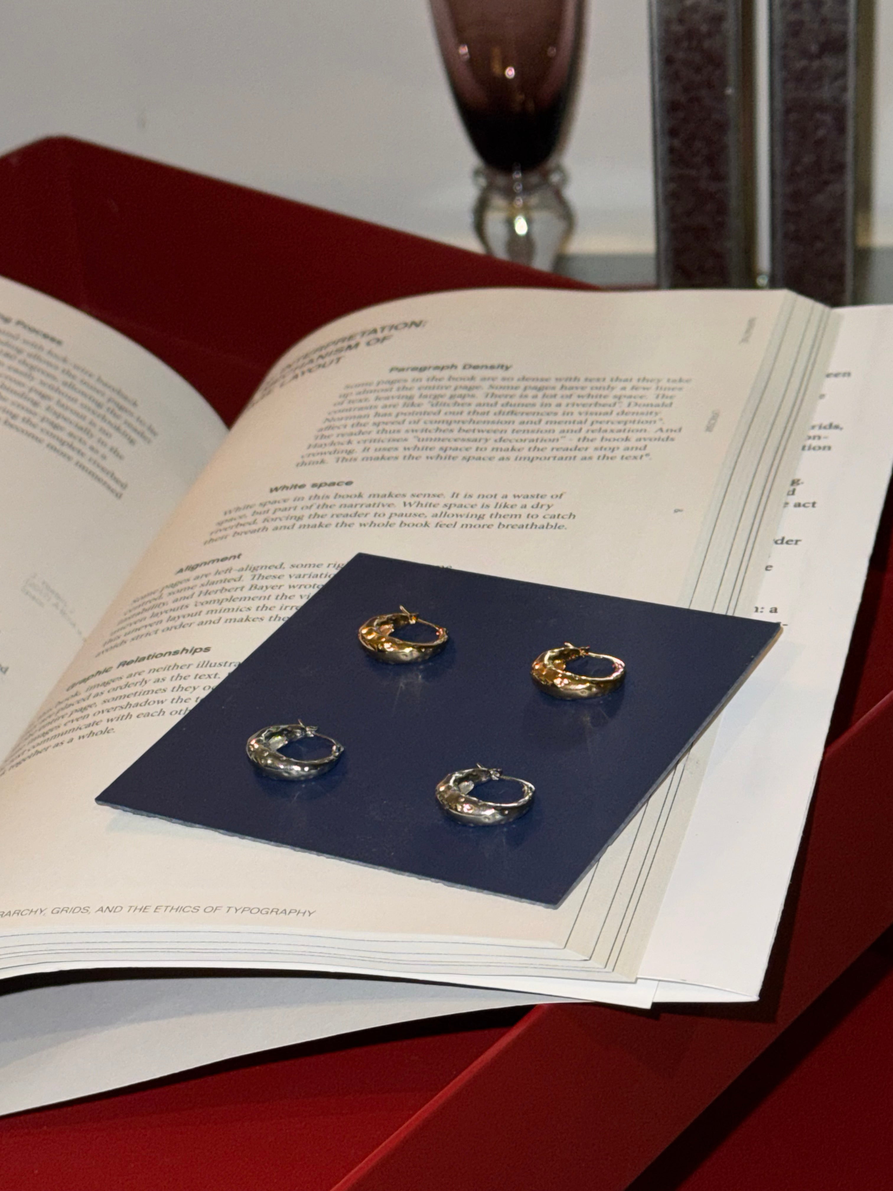 Hammered Hoop Earrings