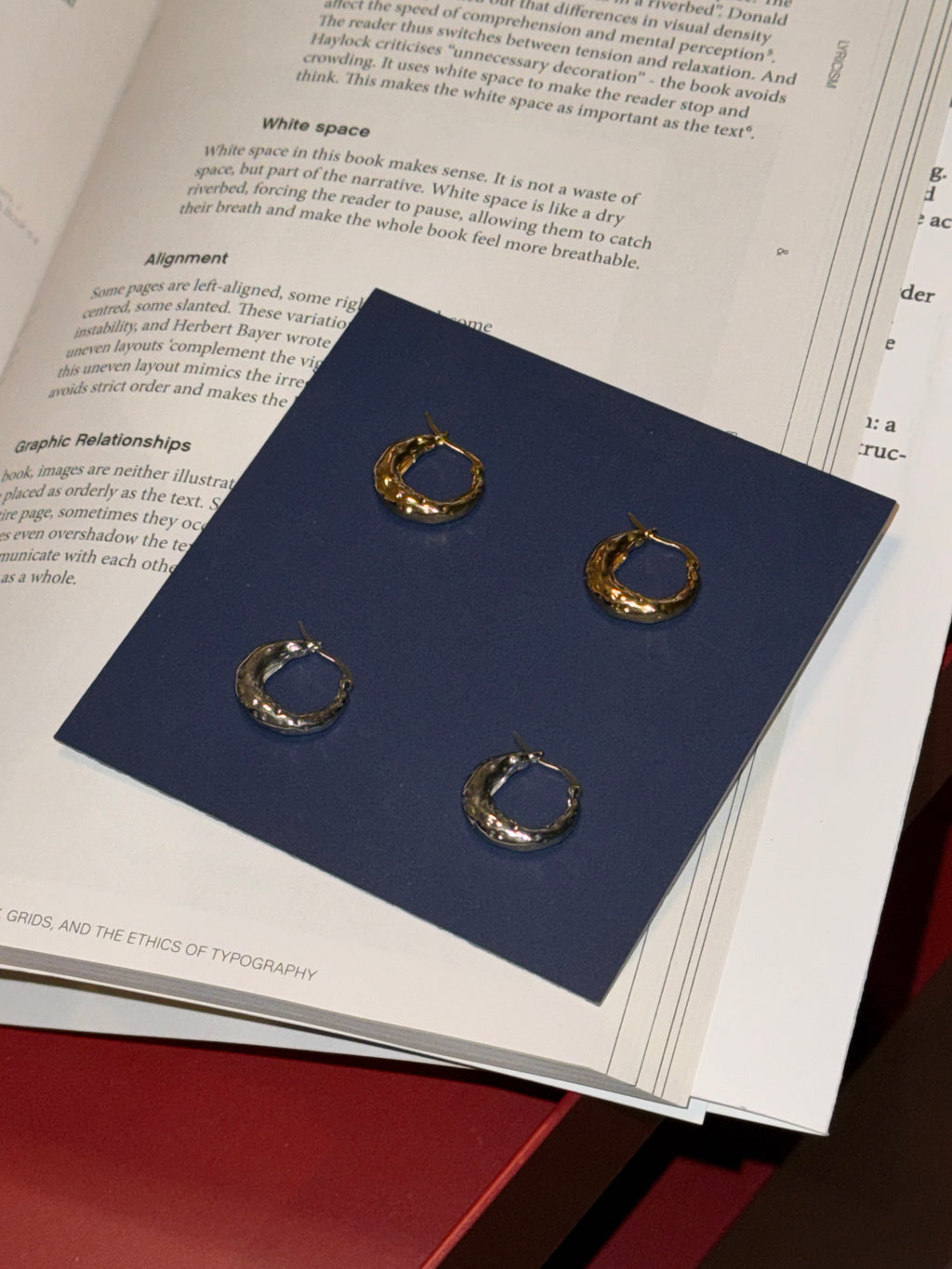 Hammered Hoop Earrings