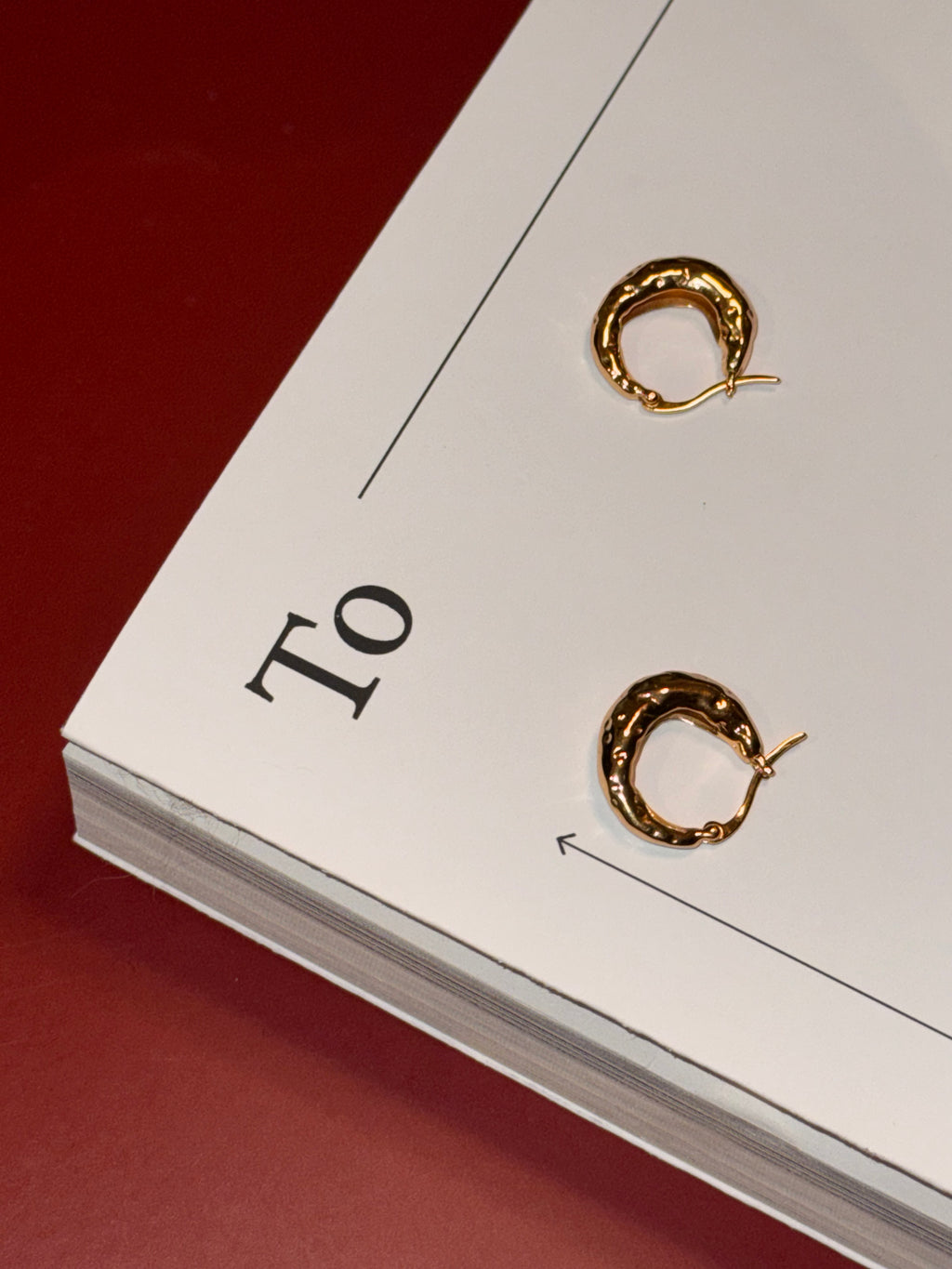 Hammered Hoop Earrings