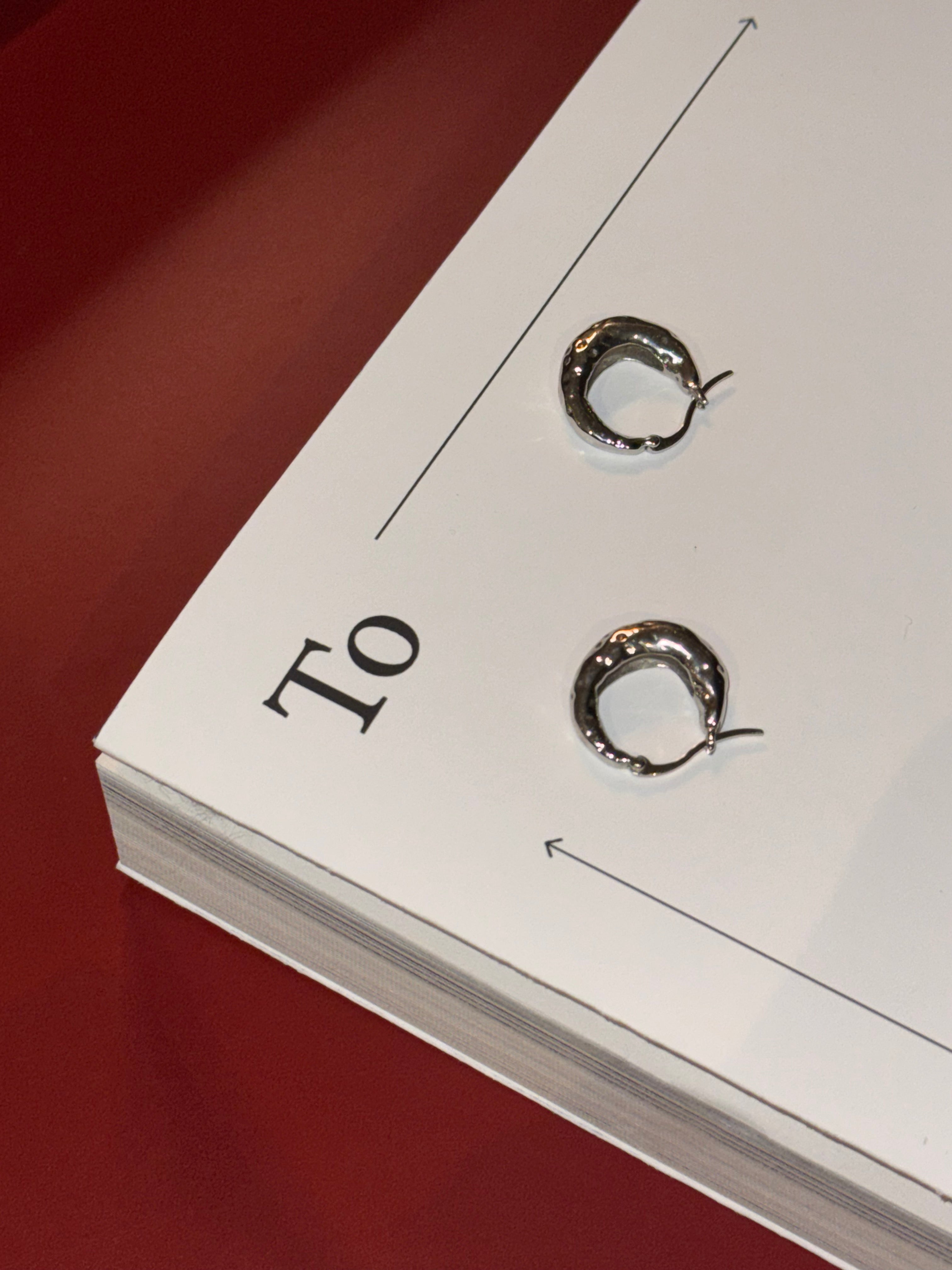 Hammered Hoop Earrings