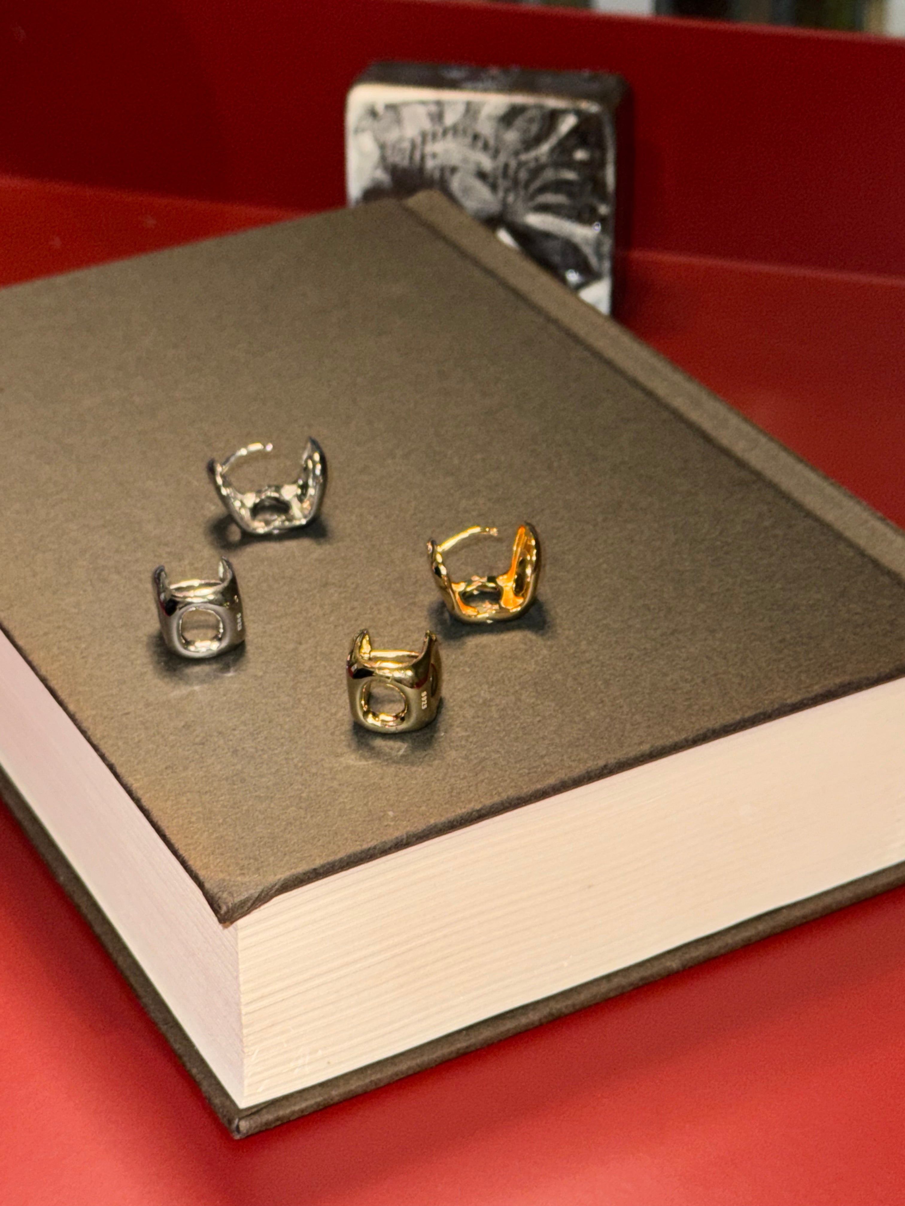 Square Huggie Hoop Earrings