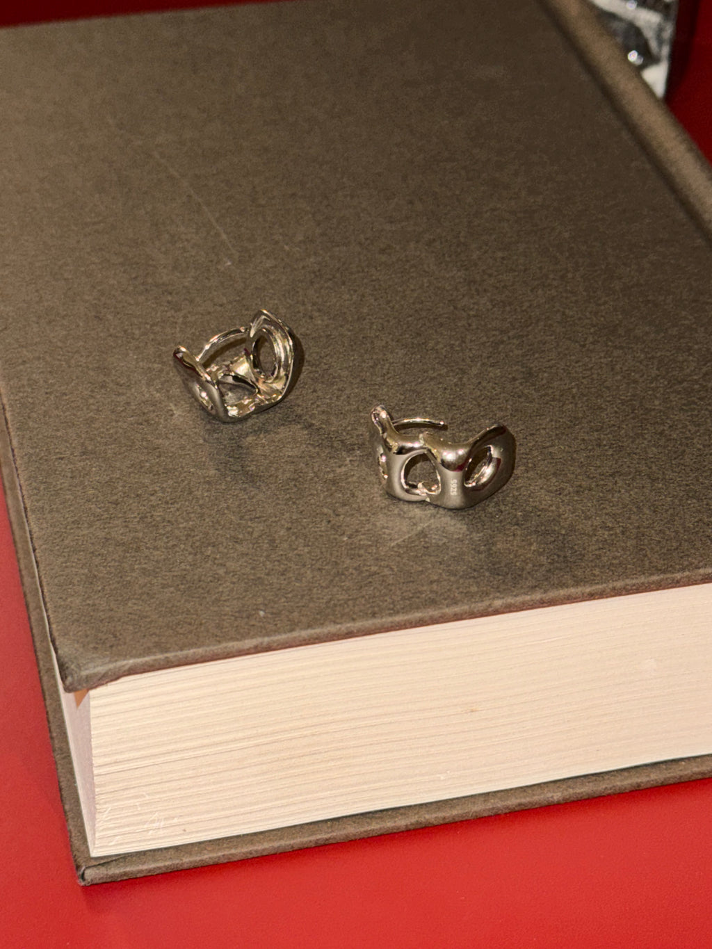 Square Huggie Hoop Earrings