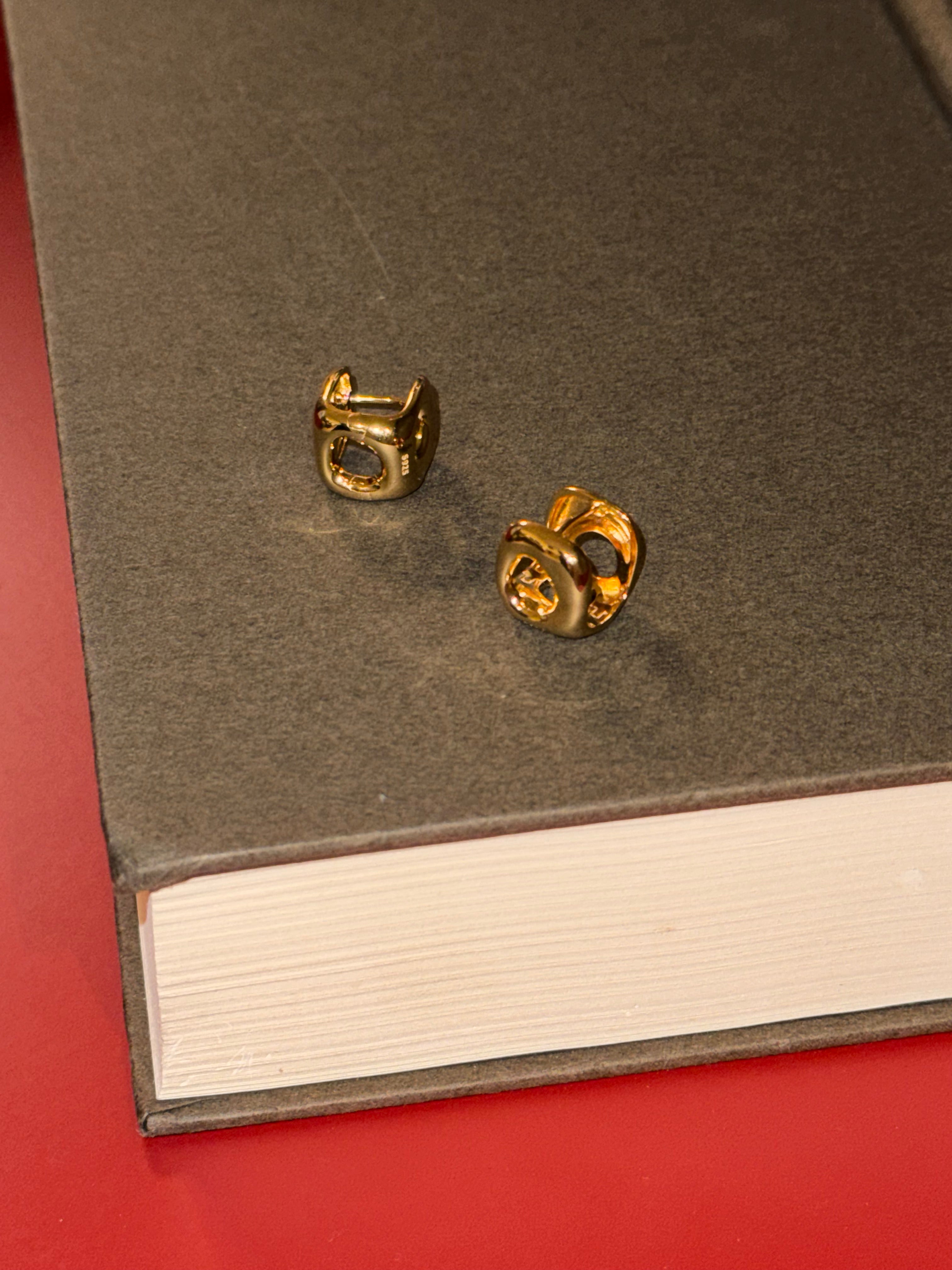 Square Huggie Hoop Earrings