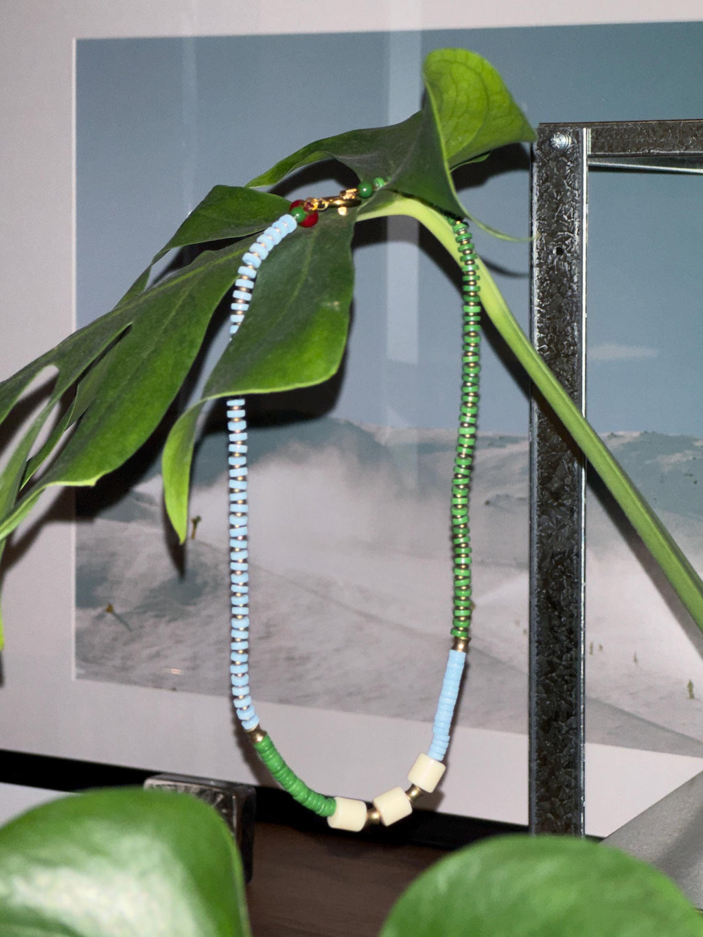 Handmade Colour Block Heishi Bead Necklace