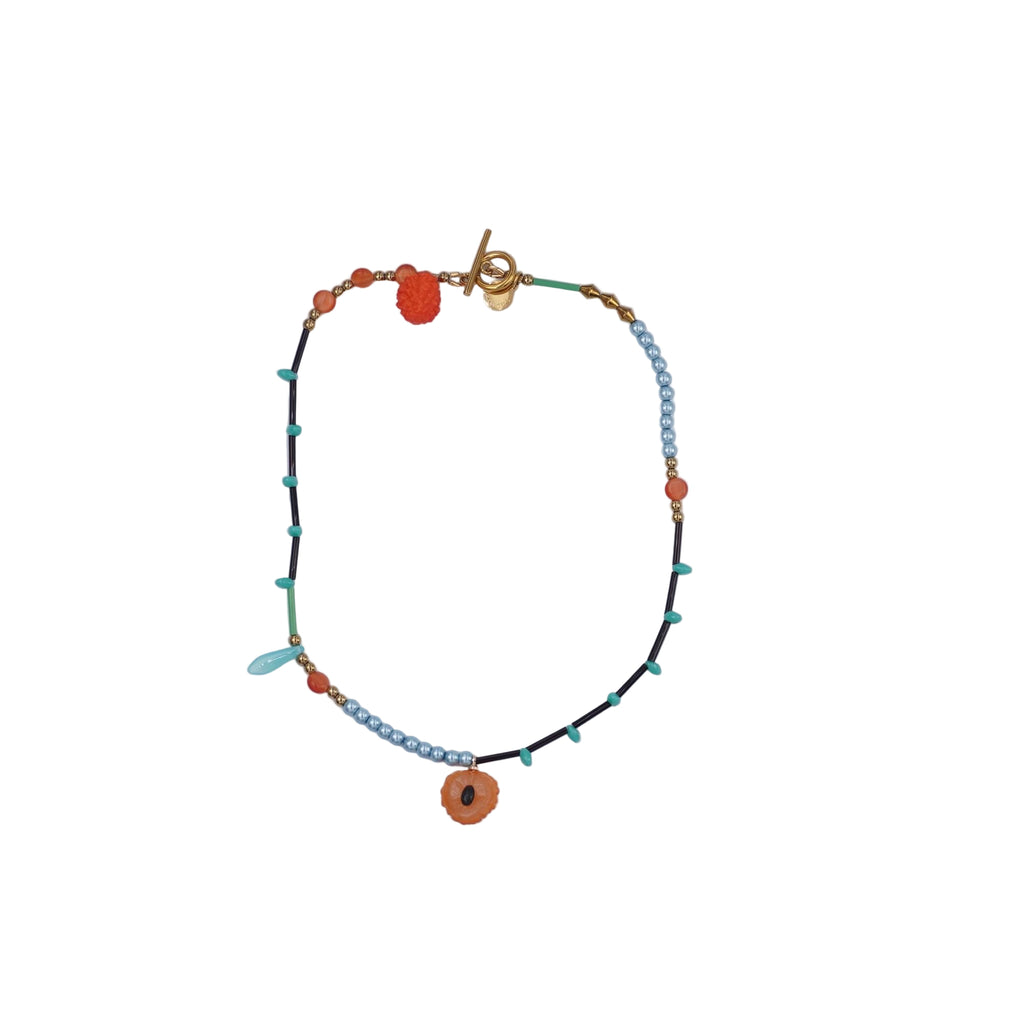 Handmade Fruit Charm Beaded Necklace