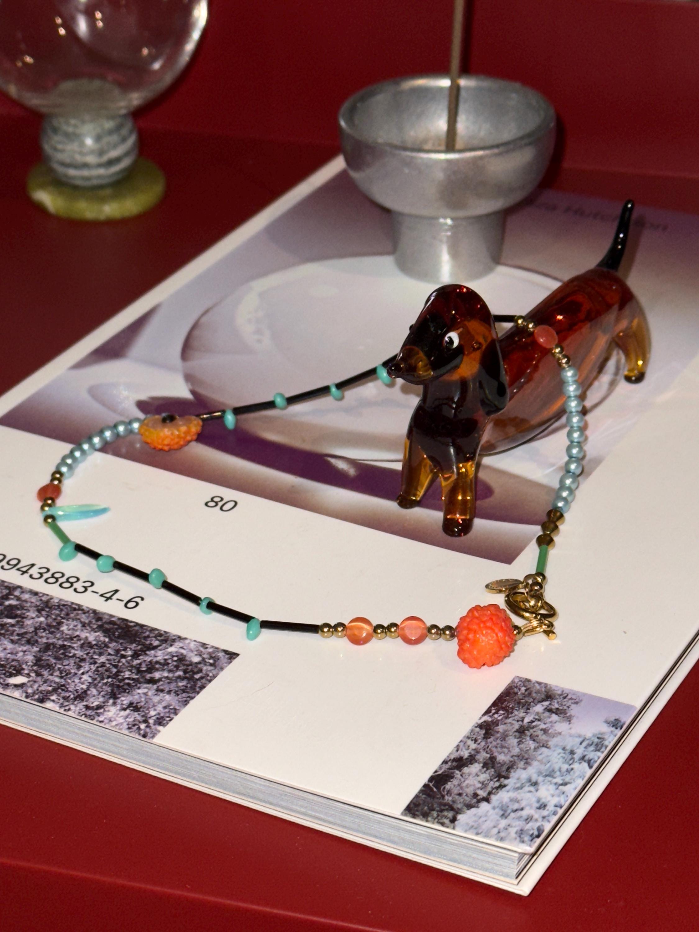 Handmade Fruit Charm Beaded Necklace